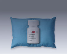 Rex MD pill bottle with ramelteon on a pillow